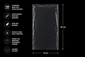 100 Micron Clear LDPE Plastic Bags (Pack of 100 bags)– Heavy Duty Industrial Packaging Bags (15 x 25 cm, 100 Pack)