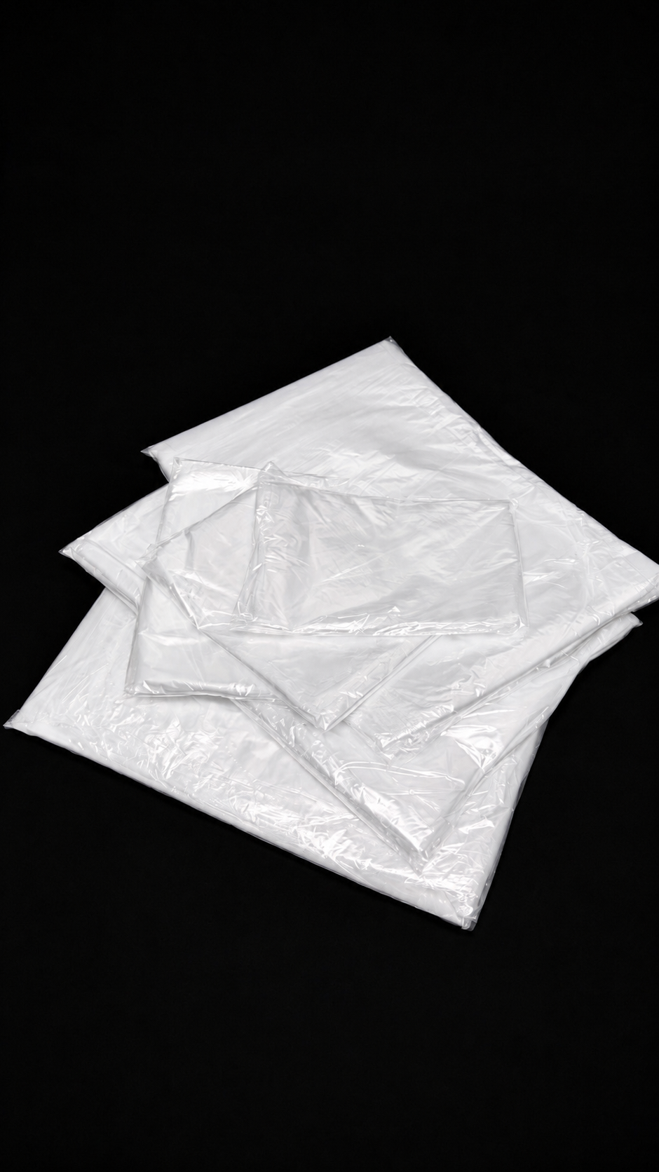 50 Micron Clear LDPE Plastic Bags(Pack of 200 bags) – Heavy Duty Packaging Bags (10x20cm to 94x154cm Sizes)