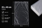 20 Micron Clear LDPE Plastic Bags(Pack of 200 bags) – Food Safe Packaging Bags (10x20cm to 45x60cm Sizes, 200 Pack)