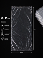20 Micron Clear LDPE Plastic Bags(Pack of 200 bags) – Food Safe Packaging Bags (10x20cm to 45x60cm Sizes, 200 Pack)