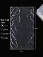 20 Micron Clear LDPE Plastic Bags(Pack of 200 bags) – Food Safe Packaging Bags (10x20cm to 45x60cm Sizes, 200 Pack)