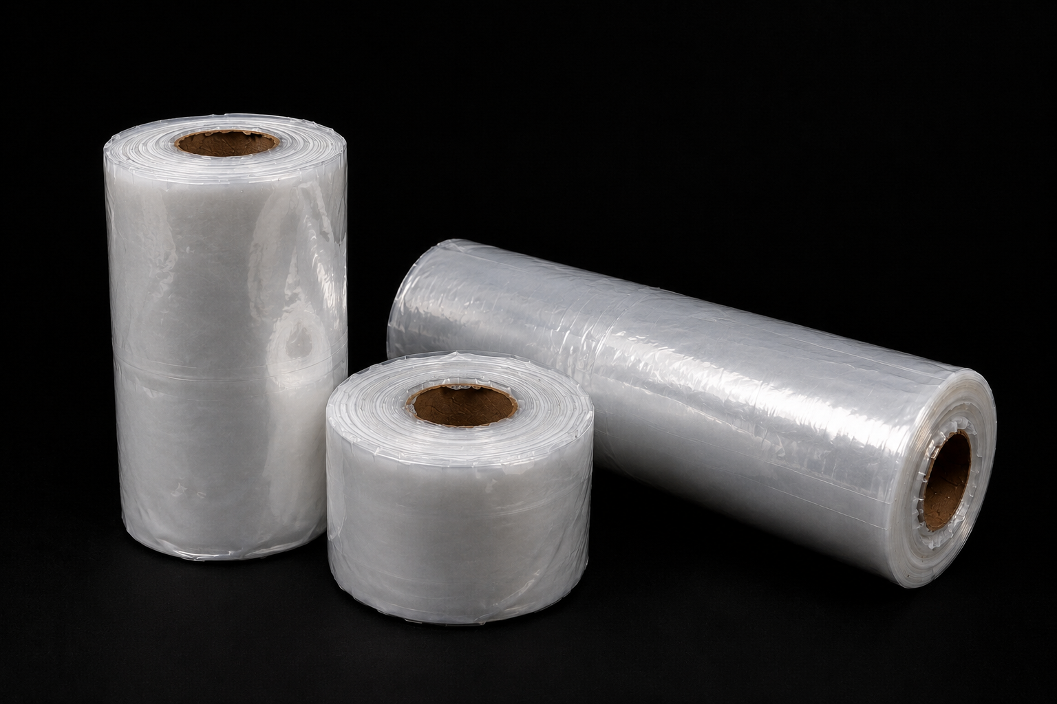 50 Micron Clear LDPE Tubing Roll – Plastic Packaging Tube (1 Roll)
