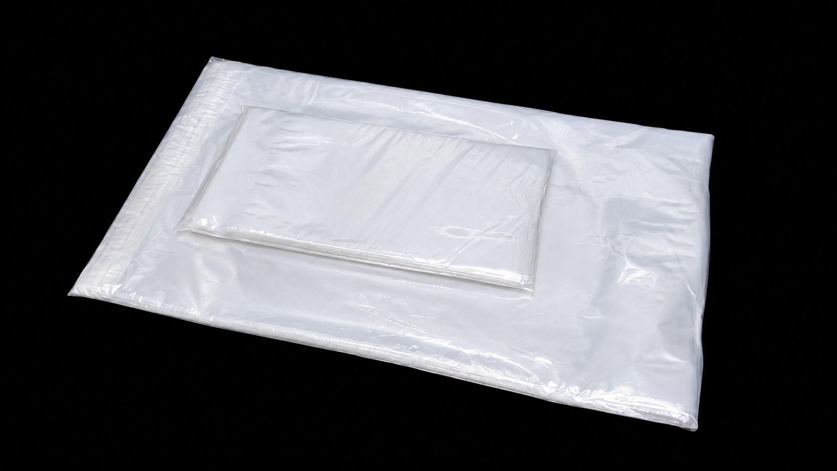 50 Micron Clear LDPE Self-Sealing Bags – Resealable Lip & Tape | Packaging Bags for Storage & Shipping