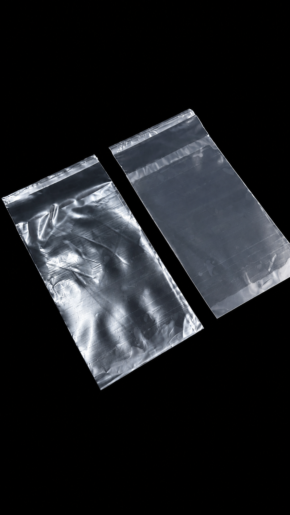 50 Micron Clear LDPE Self-Sealing Bags – Resealable Lip & Tape | Packaging Bags for Storage & Shipping