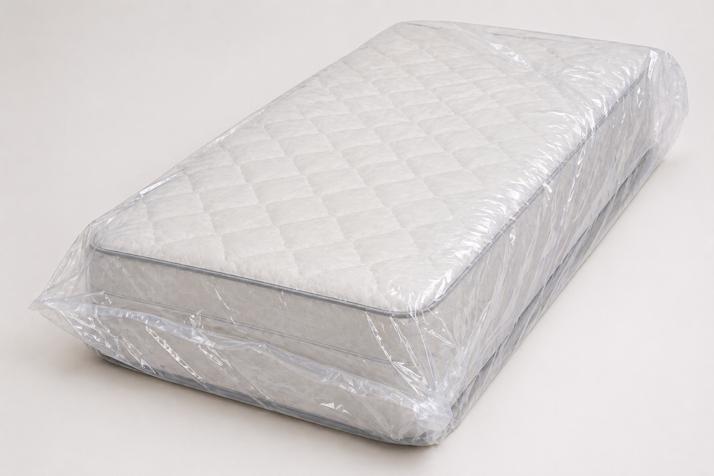 Clear LDPE Mattress Bags – Heavy Duty 70 Micron Bed Covers (2 Pack) | Moving, Storage & Protection