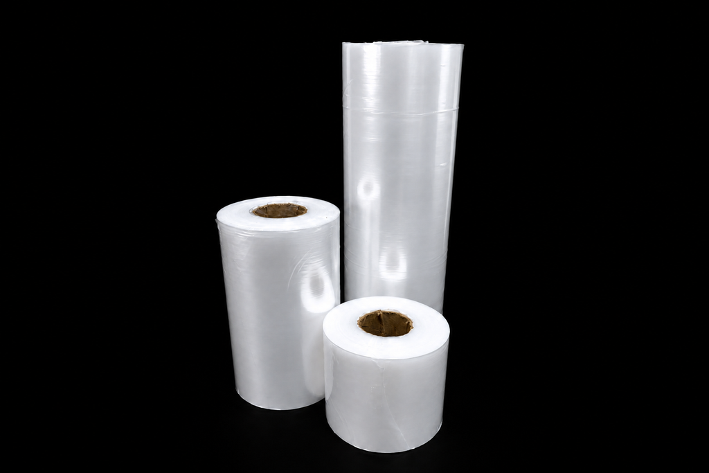 Clear LDPE/LLDPE Shrink Sheeting Rolls – 50 Micron Heat Shrink Film (150mm–600mm x 400m)