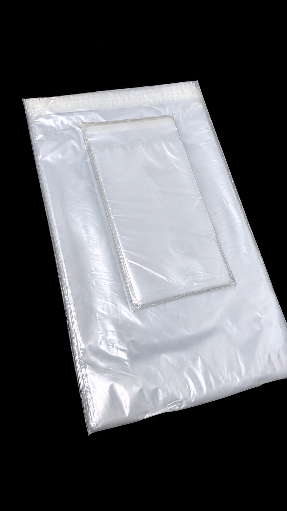 50 Micron Clear LDPE Self-Sealing Bags – Resealable Lip & Tape | Packaging Bags for Storage & Shipping