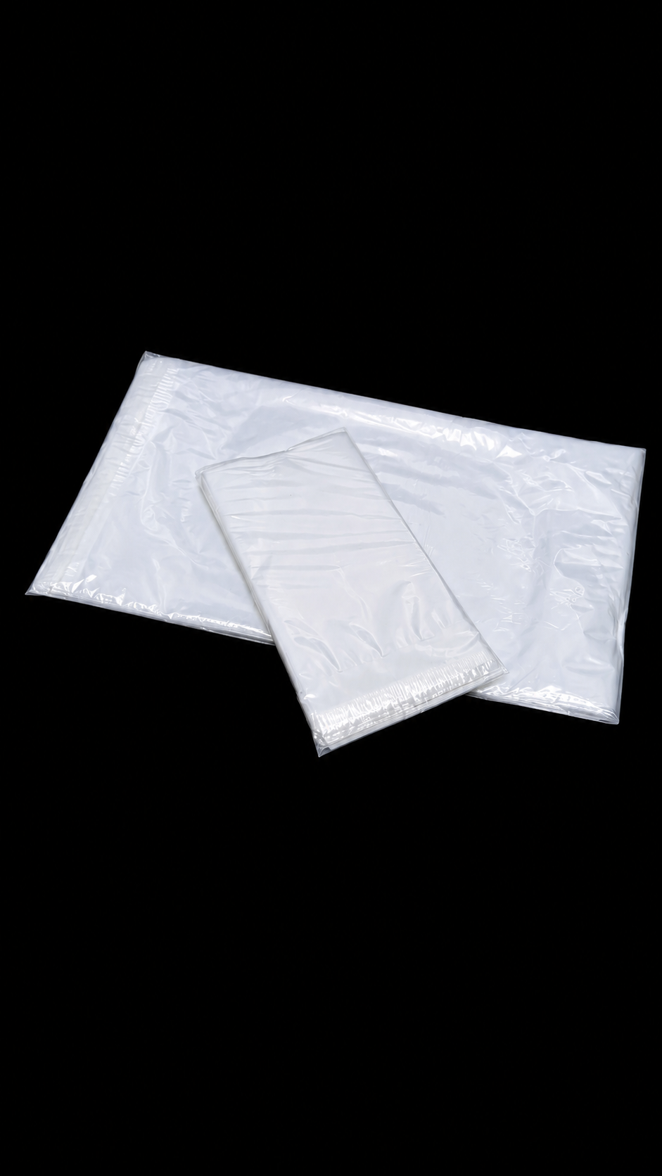 50 Micron Clear LDPE Self-Sealing Bags – Resealable Lip & Tape | Packaging Bags for Storage & Shipping